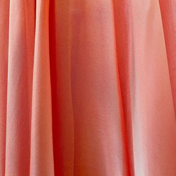 LIKE NEW Adorable La Femme gold beaded, coral chiffon mini party dress, size 0 - Picture 5 of 7